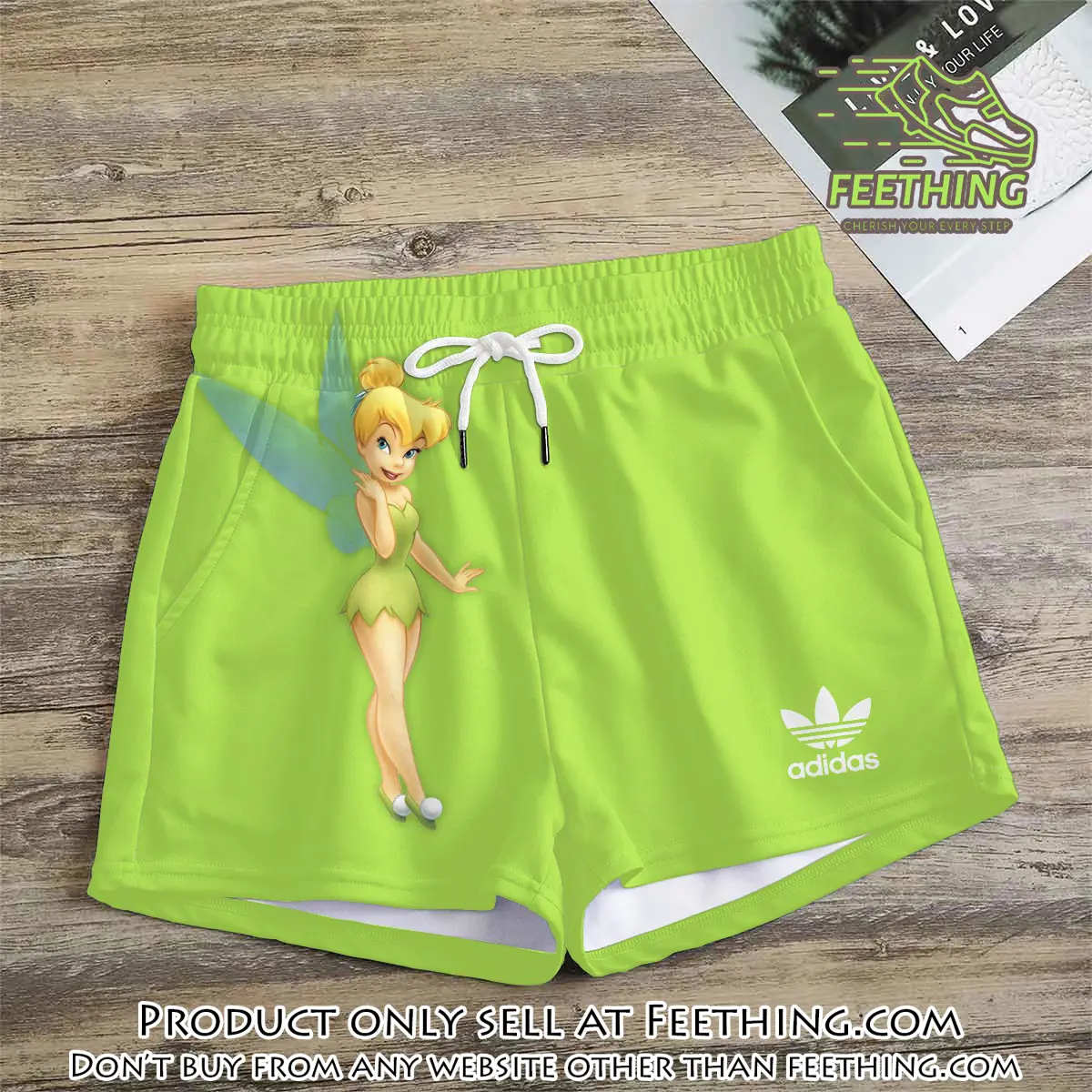 Premium tinker bell in adidas women shorts lady beach shorts wms1073 ft5936558